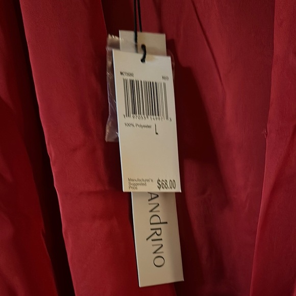 Elegant Red Women's Blouse - Picture 5 of 6